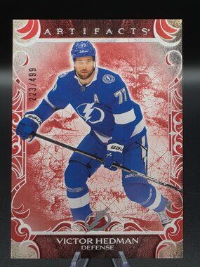 2025-26 UD Artifacts Hockey VICTOR HEDMAN Ruby Red /599